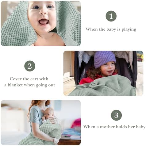BJZLWJ Custom Baby Blanket with Name 40x30inch Cotton Receiving Blanket