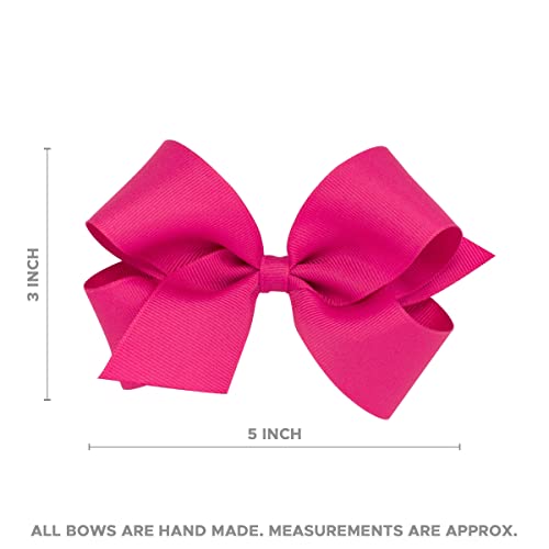 Wee Ones Medium Girls Hair Bow with Clip Racket