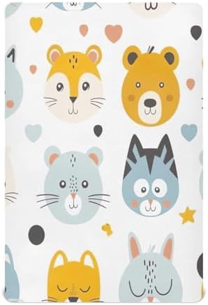 Wajiw Crib Sheets Soft Breathable Fitted for Standard and Toddler Mattresses 1
