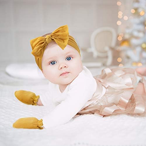 Geyoga 18-Piece Baby Headband Socks and Mittens Set 1