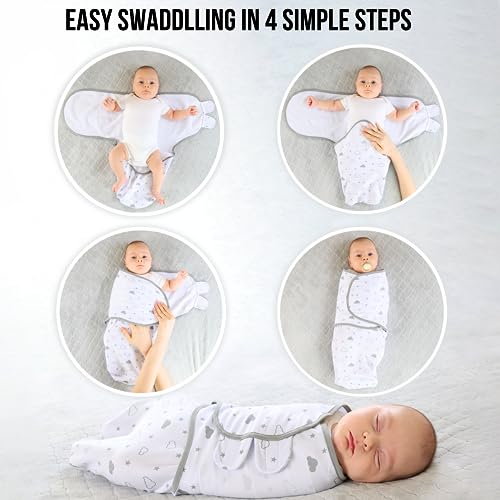 Mama Cheetah Organic Cotton Swaddle Sack 4-Pack 1