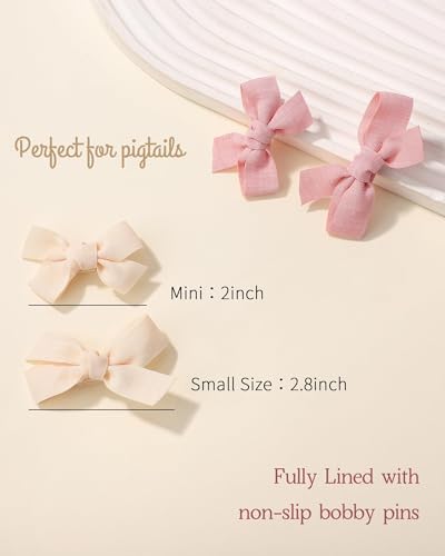 Doboi 24PCS Baby Hair Bows with Lined Clips