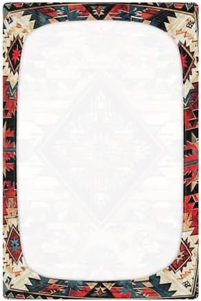 Wajiw Tribal Pattern Fitted Crib Sheet for Standard Mattress