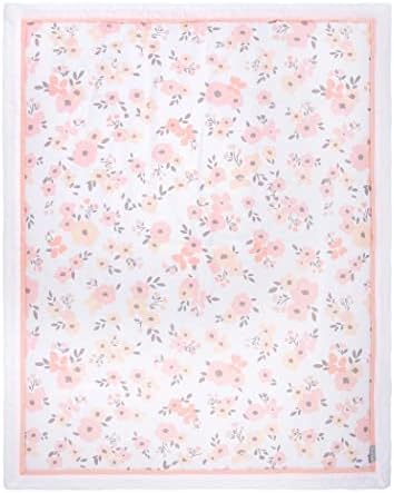 Trend Lab Blush Floral Crib Bedding Set