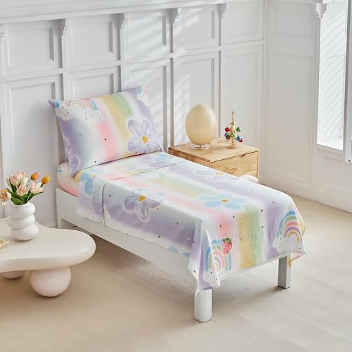 Mucalis 5 Piece Rainbow Toddler Bedding Set