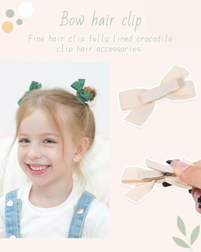 Doboi 24PCS Baby Hair Bows with Lined Clips