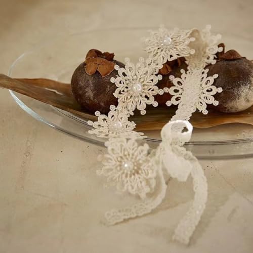Baby Girl Headband with Bow - White Flower Crown