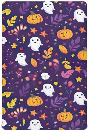 Qilmy Cute Pumpkins Crib Sheet for Baby Soft and Breathable