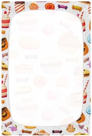 Qilmy Halloween Crib Sheet for Babies Soft and Breathable