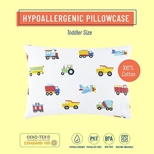 Wildkin Toddler Pillowcase - 100 Cotton Flannel and OEKO-TEX Certified