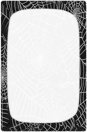 Wajiw Spider Web Crib Sheets Soft Breathable Fitted 1