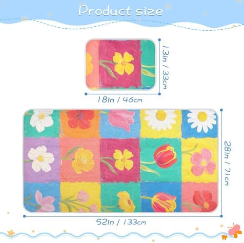 Cooling Baby Waterproof Crib Mattress Pad 28x52 Reusable 1