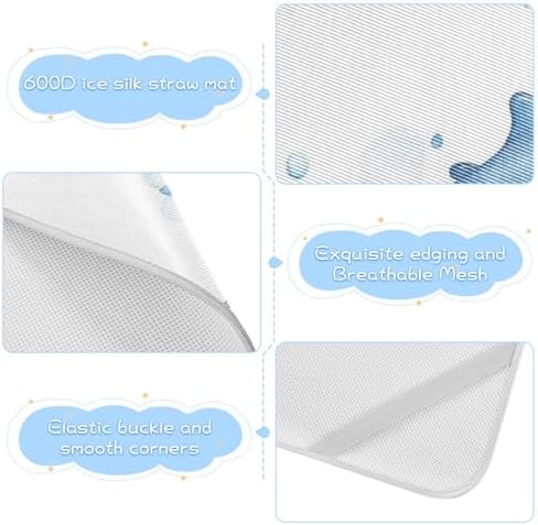 Cooling Baby Mattress Pad with Waterproof Protection 28x52