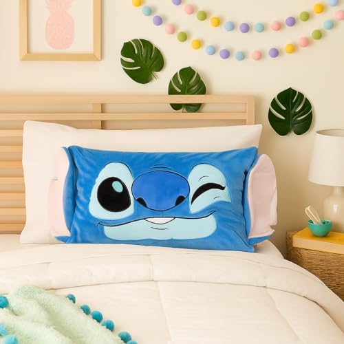 Jay Franco Body Pillow Cover - Lilo and Stitch Blue 20 x 30 Inches