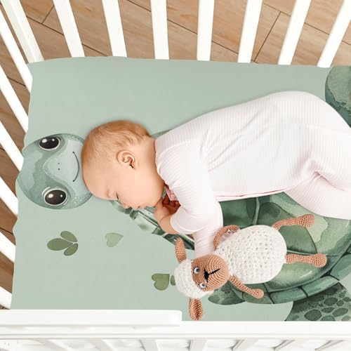 Wajiw Turtle Crib Sheets for Soft and Breathable Sleep 1