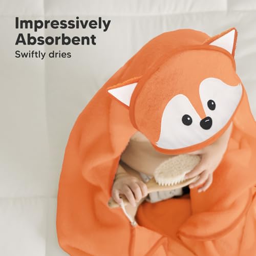 KeaBabies Hooded Baby Towel - Bamboo Viscose 35x35