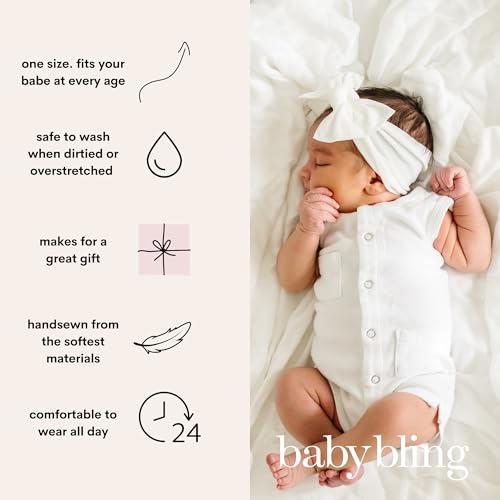 Baby Bling Bows - Classic Knot Headbands for Newborn to Little Girls