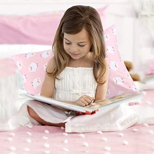 UOMNY Kids Pink White Owl Pillowcases 2 Pack