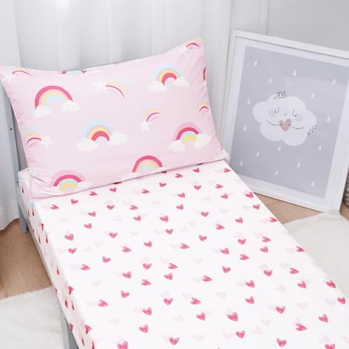 Davids Kids 4 Piece Toddler Bedding Set - Rainbow