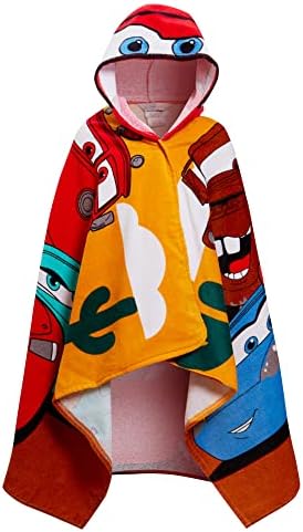 Disney Cars Hooded Towel 100 Cotton Poncho Wrap