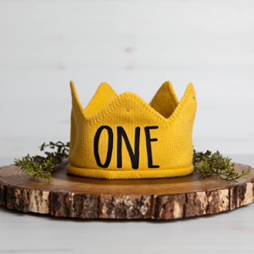 Troubleboy White 1st Birthday Crown for Boy or Girl
