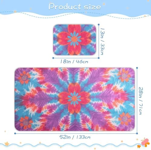 Bohemian Tie-dye Cooling Mattress Cover 28x52