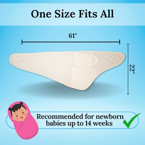 Miracle Blanket Swaddle Wrap - Soft Secure for Newborns