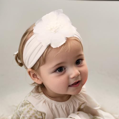 Yheahin Large Flower Elastic Headband for Baby Girl