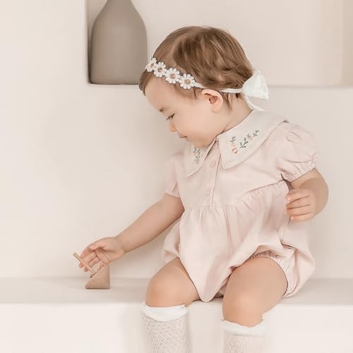 ICKEYOU Baby Girls Daisy Flower Crown Headband