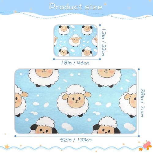 Cooling Baby Mattress Pad with Elastic 28x52 Inch