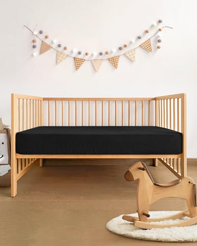 Pro Goleem Muslin Crib Sheets - Soft Breathable Neutral Cotton