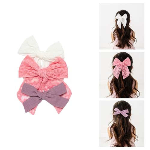 Little Poppy Co Three Hair Bows Set for Girls