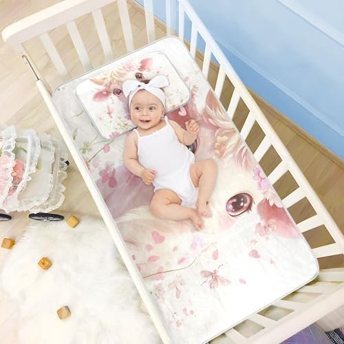 Cooling Baby Crib Mattress Pad 28x52in Waterproof Skin-Friendly