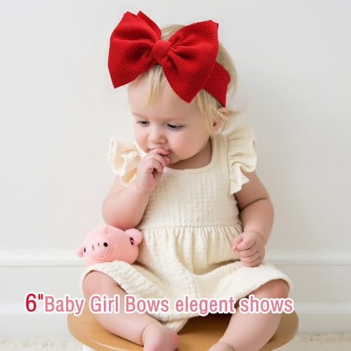 Baby Girl Bows Wide Headband Newborn Hairband Gift Red Blue
