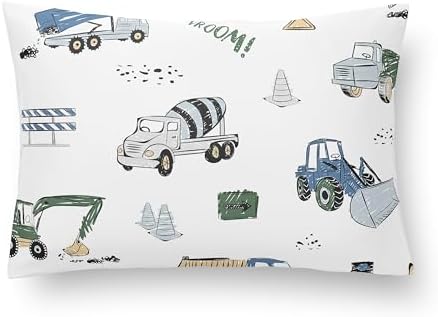 Sweet Jojo Designs Construction Truck Baby Pillow 12x8 in
