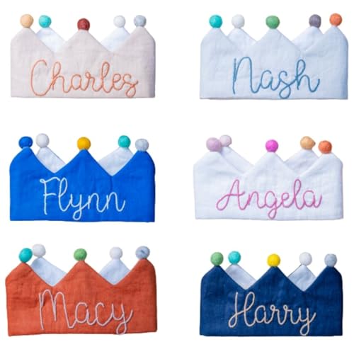 Personalized Grey Birthday Crown for Baby 1