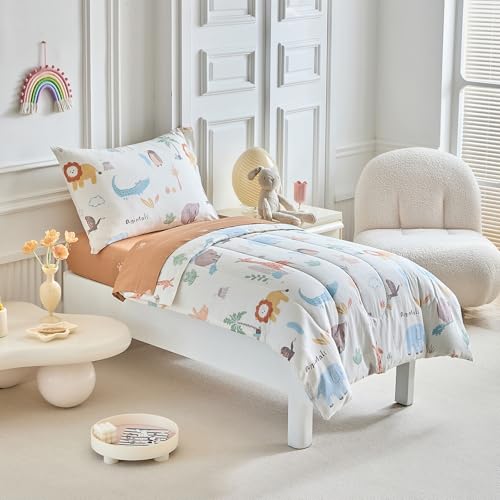 Joyreap 4 Piece Cotton Toddler Bedding Set