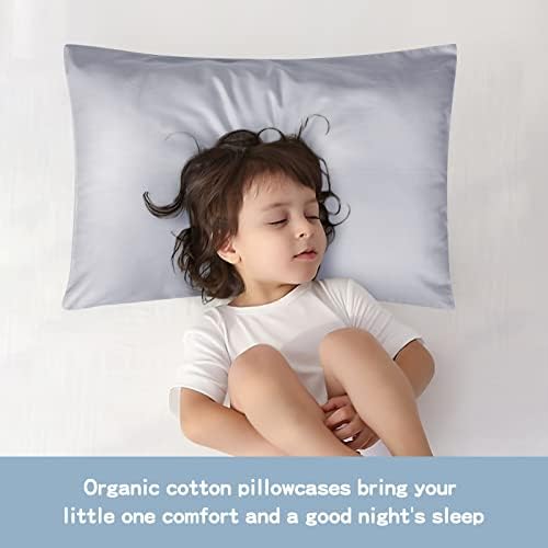Organic Cotton Toddler Pillowcase 2 Pack 14 x 20 Travel Size