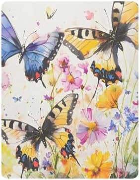 Qilmy Watercolor Butterflies Fitted Crib Sheet Soft Breathable