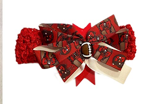 Handmade Buccaneers Baby Girl Bow Headband 1