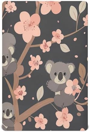 Wajiw Koala Crib Sheets Soft Breathable Fitted 1