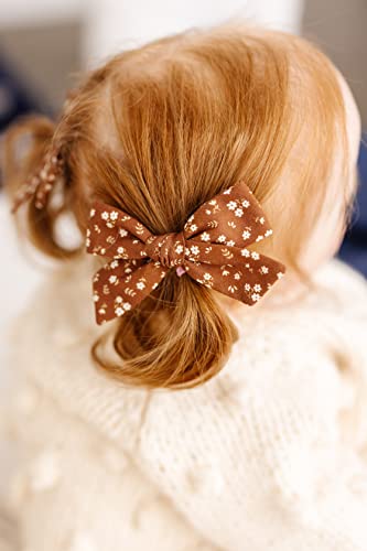 Little Poppy Co Three Hair Bows Set - Handmade for Babies Toddlers Girls