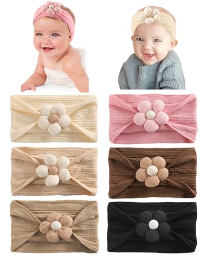 Seiolieliou Cute Flower Headbands Set for Baby Girls
