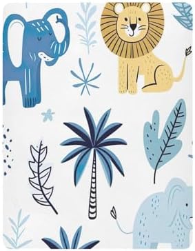 Wajiw Crib Sheets for Girls Boys Soft Breathable Fitted 28x52In
