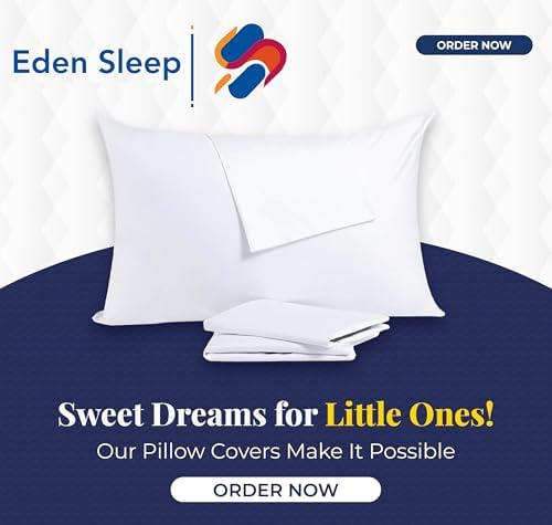 Eden Sleep Youth Pillow Cases 500 Thread Count Pack of 2