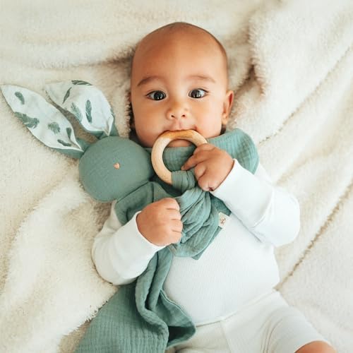 Mikito Organic Cotton Baby Muslin Lovey Bunny