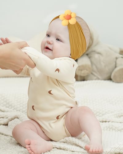 Jollybows 3 Pcs Baby Girls Flower Headbands 1