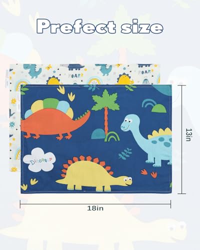 ALVABABY Toddler Pillowcases 2 Pack Organic Cotton Travel Pillow Covers for Kids