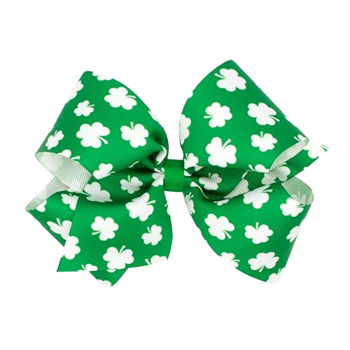 Wee Ones Girls St Patricks Day Hair Bow Clip Set