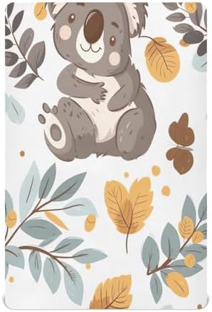 Wajiw Koala Crib Sheets Soft Breathable Fitted Set